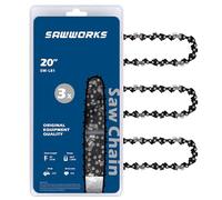 SawWorks Paquete de 3 cadenas de motosierra de 20 pulgadas SW-L81, paso de 325 pulgadas, calibre de 0.63 pulgadas, 81 eslabones de transmisión, compatible con Stihl 26RS81, 26RM3-81, MS290, MS291,