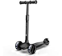 Sawyer Bikes - Patinete Ajustable Ruedas LED - Niños 2 a 8 Años (Negro)