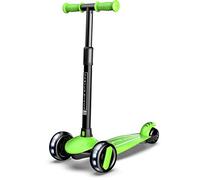 Sawyer Bikes - Patinete Ajustable Ruedas LED - Niños 2 a 8 Años (Verde)
