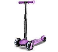 Sawyer Bikes - Patinete Ajustable Ruedas LED - Niños 2 a 8 Años (Violeta)