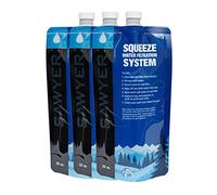 Sawyer Products Squeezable Pouch Filtro de Agua, Hombre, Negro/Azul, 1 L