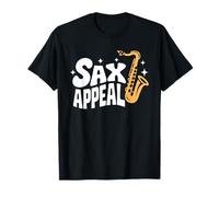 Sax Appeal - Divertido juego de palabras Saxofón Jazz Music Lover Camiseta