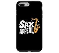 Sax Appeal - Divertido juego de palabras Saxofón Jazz Music Lover Carcasa para iPhone 7 Plus/8 Plus