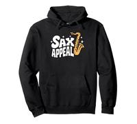 Sax Appeal - Divertido juego de palabras Saxofón Jazz Music Lover Sudadera con Capucha