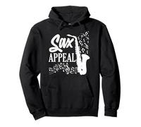 Sax Appeal Saxofón Saxofonista Notas Musicales Sudadera con Capucha