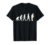 Sax Evolution Jazz Música Saxofonista Banda Musical Cantar Camiseta