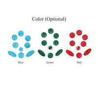 [Sax Stone Key Buttons] Wearproof 9Pcs Key Buttons For Saxophone Green