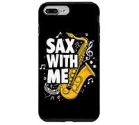 Sax with me Saxofón Brass Band Jazz Saxofonista Saxofón Carcasa para iPhone 7 Plus/8 Plus