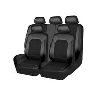 SAXCXCS 9 Piezas Fundas Asientos Coche, para Ford Kuga (CX482) Titanium/X/ST Line 2019-2023 Impermeables Juegos De Cubreasientos Interior Accesorios,A/Black
