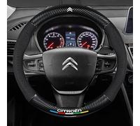 SAXCXCS Funda Volante Coche, para Citroen C4 Grand Picasso 2006-2010 Antideslizante Cubierta de Volante Transpirable Protector de Volante,Accesorios Coches Interior,OType-A