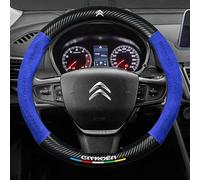 SAXCXCS Funda Volante Coche, para Citroen C4 Grand Picasso 2006-2010 Antideslizante Cubierta de Volante Transpirable Protector de Volante,Accesorios Coches Interior,OType-E