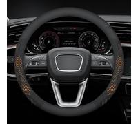 SAXCXCS Funda Volante Coche, para Ford Ranger T6 Raptor Wildtrak 2015-2020 2021 2022 2023 Antideslizante Cubierta de Volante Transpirable Protector de Volante,Accesorios Coches Interior