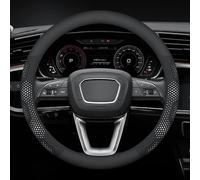 SAXCXCS Funda Volante Coche, para Ford Ranger T6 Raptor Wildtrak 2015-2020 2021 2022 2023 Antideslizante Cubierta de Volante Transpirable Protector de Volante,Accesorios Coches Interior