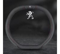 SAXCXCS Funda Volante Coche, para Peugeot 508 2018-2023 Antideslizante Cubierta de Volante Transpirable Protector de Volante,Accesorios Coches Interior