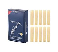 Saxofón 10 Unids/Caja Tenor Saxofón Reeds Nivel Normal 10-BB Tenor Saxofón Saxs Reeds Para Principiantes Juego de saxofón (Color : Strength 3.0)