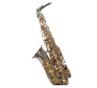 Saxofón Alto Boquilla de saxofón alto de estilo único con llave lacada en oro y niquelada con estuche y accesorios