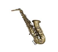 Saxofón Alto Chapado En Cobre Antiguo, Instrumento Musical Profesional E-plano Con Boquilla, Cuello De Caña (Color : 01)
