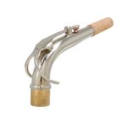 Saxofón Alto Cuello Doblado Latón Plata Cuello Doblado Boca De Tubo Alto 2,5 Cm Accesorios Para Instrumentos De Viento De Madera