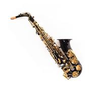 Saxofón Alto De Calidad Eb Tune Instrumentos Musicales De Latón Mi-plano Negro Níquel Oro Saxofón