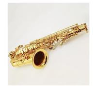 Saxofón Alto Dorado E Instrumento De Viento De Saxofón Chapado En Oro De Latón Plano Con Estuche De Lona Saxofón profesional
