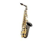 Saxofón Alto Eb Alto Latón Negro Níquel Oro E Saxofón Plano Tipo Llave Instrumento De Viento De Madera Con Accesorios (Color : 02)