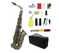 Saxofón Alto Eb, Instrumento De Viento De Madera Profesional, Verde Antiguo, Llave E, Saxofón Plano Con Estuche, Piezas De Instrumentos Musicales