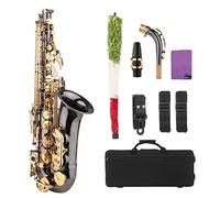 Saxofón Alto Eb Saxofón Alto para Principiantes con Estuche de Transporte Kit de Cuidado de Limpieza de Correa de Saxofón para Conjuntos de Actuación Coros