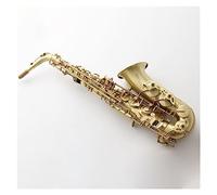 Saxofón alto Eb tecnología de superficie francesa instrumento de gama alta patrones de talla de saxofón alto con estuche Saxofón para estudiantes