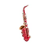 Saxofón Alto Eb Tune Mi Bemol Instrumentos Musicales Latón Azul Saxofón De Calidad Con Estuche (Color : Crimson)