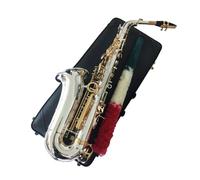 Saxofón Alto Gold Key Professional Super Play Sax Con Accesorios (Color : Gold)