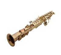 Saxofón Alto Instrumento de afinación en si bemol para saxofón soprano profesional boca caja exterior lengüeta de ligadura de garganta(Canvas bag)
