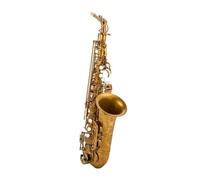 Saxofón Alto Instrumento musical de saxofón alto profesional vintage en color café en mi bemol tallado con patrón uno a uno(High-end leather bag)