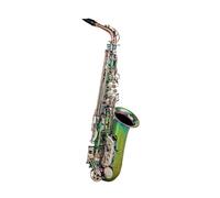 Saxofón Alto, Instrumento Musical Profesional Chapado En Latón, Laca De Color Deslumbrante, Con Estuche (Color : 01)