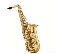 Saxofón alto lacado en oro, instrumento de latón mi bemol, saxofón principiante con bolsa protectora(Student)