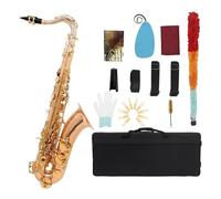 Saxofón Alto Material de latón Saxofón tenor Instrumento Accesorios profesionales Saxofón tenor en si bemol(Rose gold)