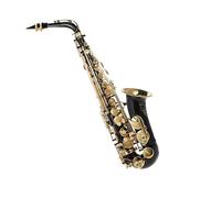 Saxofón Alto Mib Latón Lacado Oro Mi Bemol Saxofón Instrumento De Viento De Madera En Stock Con Accesorios profesional Saxofón (Color : A Black Eb)