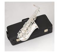 Saxofón Alto Profesional De Plata Eb Francia Instrumento De Saxofón Alto Artesanal Chapado En Plata Saxofón profesional