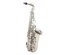 Saxofón Alto Profesional Drop E, Saxofón Alto De Níquel Con Accesorios Para Boquilla De Banda (Color : 02)
