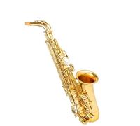 Saxofón Alto Profesional Latón Chapado En Oro E-tune Instrumento De Saxofón Alto (Color : Cloth Case)