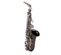 Saxofón Alto Saxofón alto con llave de níquel plateado negro instrumento profesional para principiantes que toca en clave mi bemol sin esfuerzo