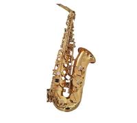 Saxofón Alto Saxofón alto en Eb lacado en oro y cobre simulación de saxofón alto instrumento de viento de madera profesional con boquilla