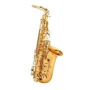 Saxofón Alto Saxofón alto en mi bemol para principiantes interpretación profesional latón original dorado costilla simple + bolsa de lona