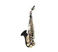 Saxofón Alto Saxofón alto en si bemol tubo curvo pequeño para principiantes adultos nivel de rendimiento de prueba saxofón de tubo de viento