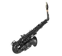 Saxofón Alto Saxofón alto niquelado Tubo de latón en mi bemol Llaves de concha de abulón Saxofón con correa Paño de limpieza Piezas de lengüeta