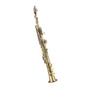 Saxofón Alto Saxofón dorado de tono alto con tubo recto en si hacia abajo instrumento de viento para tocar profesionalmente accesorios