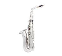 Saxofón Alto Saxofón Eb de latón con hermoso patrón tallado, boquilla de plástico exquisita con guantes y correas de cepillo