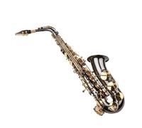 Saxofón Alto Saxofón Mib Mi Bemol Saxofón Alto Saxofón Cuerpo de Latón Niquelado con Llaves de Nácar Grabadas Garantizan la Calidad del Sonido