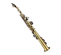 Saxofón Alto Saxofón profesional de tubo recto de tono alto tallado en si hacia abajo juego de accesorios para instrumentos de viento y saxofón de latón