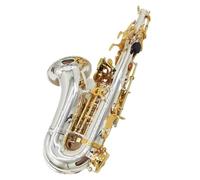 Saxofón Alto Saxofón soprano curvo profesional en si bemol Estructura de cobre dorado Sax Soprano(Canvas bag)