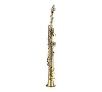 Saxofón Alto Saxofón soprano en si bemol de diseño elegante niquelado profesional de latón recto